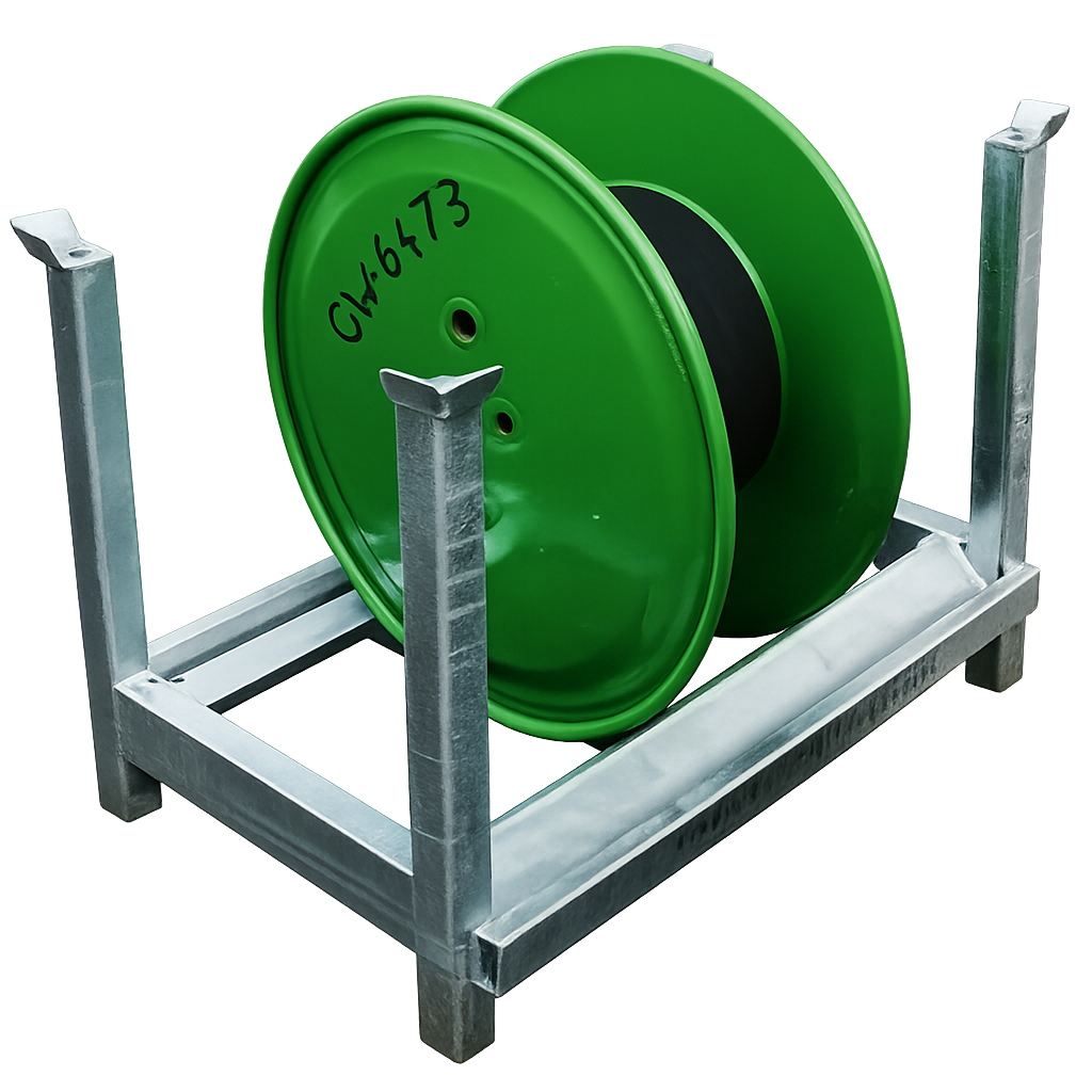 Reel drum storage pallet